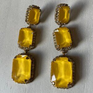 Elizabeth Cole Yellow Powell Earrings